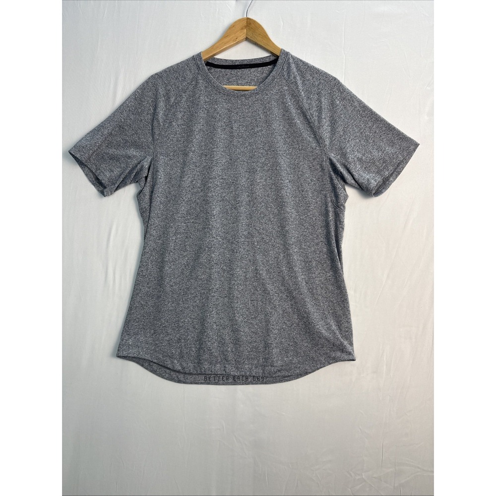 Lululemon Mens Drysense Mesh Short Sleeve T-Shirt Heathered Gray M (1744)